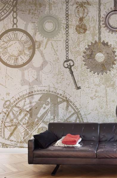Clock and Keys - wallpaper